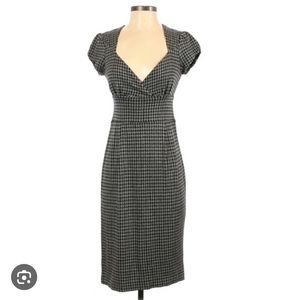 Banana Republic Houndstooth midi dress